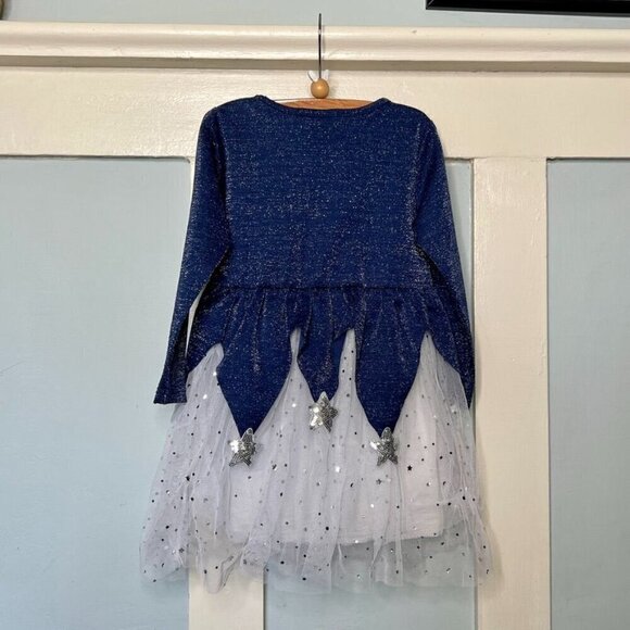 Vikita Glittery Star Sequined Appliquéd Dress - Picture 5 of 7